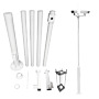 OEM POLE-600-D Báculo para CCTV - 6 metros de altura - Fabricado en acero galvanizado - 5 piezas de 1,2 metros que constituyen e (2)