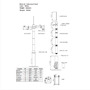 OEM POLE-600-D Báculo para CCTV - 6 metros de altura - Fabricado en acero galvanizado - 5 piezas de 1,2 metros que constituyen e (3)