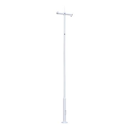 Comprar OEM POLE-600-D Báculo para CCTV - 6 metros de altura - Fabricado en acero galvanizado - 5 piezas de 1,2 metros que constituyen el poste - Soportes para cámara PTZ , Bullet y Pararrayos - Se entrega desmontado  | IP65
