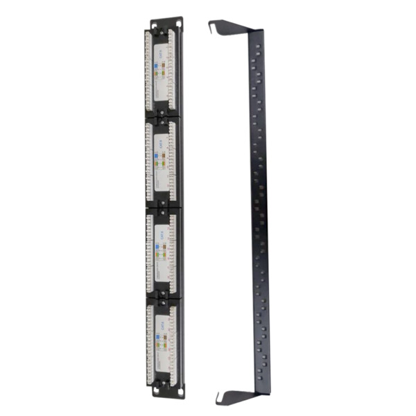 OEM PP-24 Patch panel de 24 puertos UTP/RJ45 - Formato enrackable - Admite cables hasta CAT6 - Tamaño 1U para facilitar la insta (1)