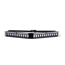OEM PP-A24FTP Patch panel angular vacío - 24 puertos FTP - Formato enrackable 1U - Sin electrónica - Barra para gestión de cable