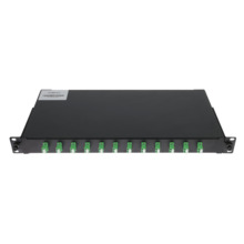 OEM PP-FIBER-12-LC Patch panel de fibra  - 12 puertos LC/APC Duplex - Bandeja de empalme (sin pigtail) - Formato enrackable - Ta