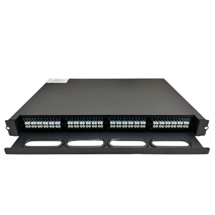 Comprar OEM PP-FIBER-4-12 Patch panel de fibra  - 48 puertos LC Duplex - 4 casetes con 12 adaptadores LC Dúplex cada uno - No incluye pigtail dentro del casete - Formato enrackable - Tamaño 1U para facilitar la instalación