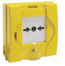 OEM PSGC-Y Pulsador de disparo manual para sistemas de extinción automática. Color amarillo.
