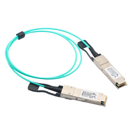 Comprar OEM QSFP-40G-AOC-30M Cable de conexión directa QSFP+ - Velocidad 40Gbps - Modulos QSFP+ en ambos extremos - Ideal para Stacking entre Switches - 30 Metros de Longitud - Cable Óptico