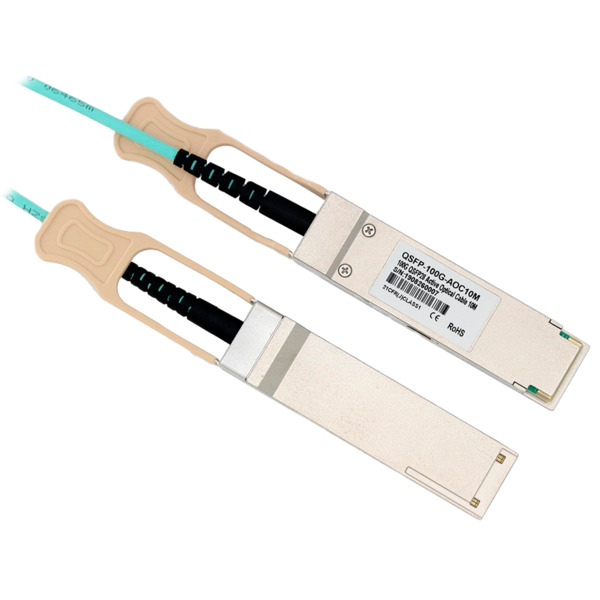 OEM QSFP28-100G-AOC-10M Cable de conexión directa QSFP28 - Velocidad 100Gbps - Modulos QSFP28 en ambos extremos - Ideal para Sta (1)