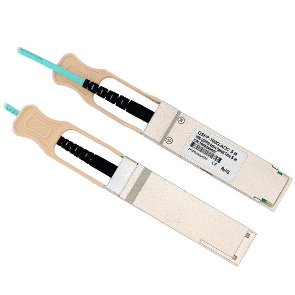 OEM QSFP28-100G-AOC-5M Cable de conexión directa QSFP28 - Velocidad 100Gbps - Modulos QSFP28 en ambos extremos - Ideal para Stac (1)