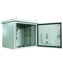 OEM RACK-12U-OUTDOOR Armario rack para pared - Hasta 12U rack de 19&quot; - Hasta 100 Kg de carga - Con Rejillas de ventilación