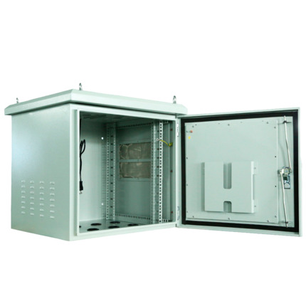 Comprar OEM RACK-12U-OUTDOOR Armario rack para pared - Hasta 12U rack de 19&quot; - Hasta 100 Kg de carga - Con Rejillas de ventilación y pasacables - Grado de protección IP65 - 8 Entradas para cableado / 2 ventiladores