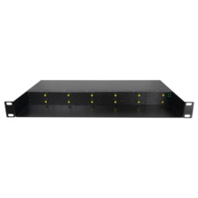OEM RACK-1U12MC-AC220D Chasis metálico - Para enrackar hasta: - 12 Conversores Medios - Doble fuente de alimentación - 1U - 19&q