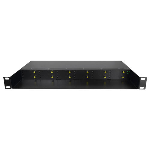 OEM RACK-1U12MC-AC220D Chasis metálico - Para enrackar hasta: - 12 Conversores Medios - Doble fuente de alimentación - 1U - 19&q