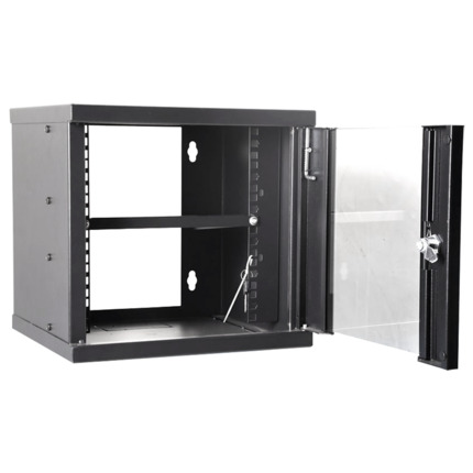 Comprar OEM RACK-6U-10INCH Armario rack para pared - Hasta 6U rack de 10" - Hasta 15 Kg de carga - Con pasacables - Bandeja incluida - Profundidad 300 mm