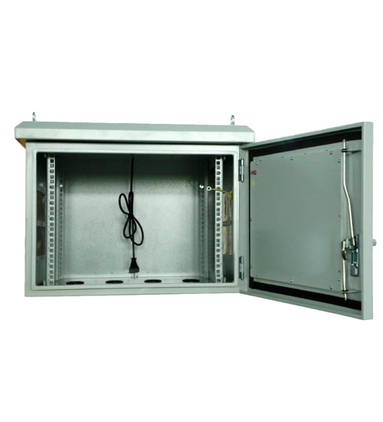 OEM RACK-6U-OUTDOOR Armario rack para pared - Hasta 6U rack de 19&quot; - Hasta 100 Kg de carga - Con Rejillas de ventilación y (3)