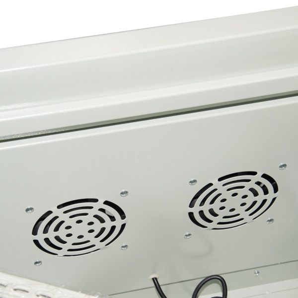 OEM RACK-9U-OUTDOOR Armario rack para pared - Hasta 9U rack de 19&quot; - Hasta 100 Kg de carga - Con Rejillas de ventilación y (7)