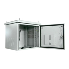 OEM RACK-9U-OUTDOOR Armario rack para pared - Hasta 9U rack de 19&quot; - Hasta 100 Kg de carga - Con Rejillas de ventilación y