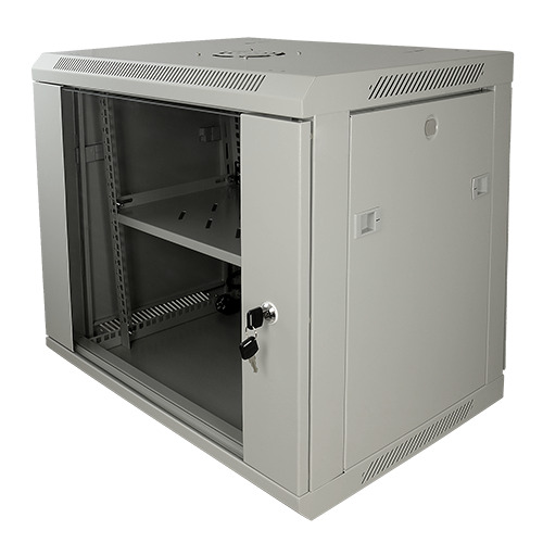 OEM RACK-9UG Armario rack para pared - Hasta 9U rack de 19" - Hasta 100 Kg de carga - Con ventilación y pasacables - Ventil