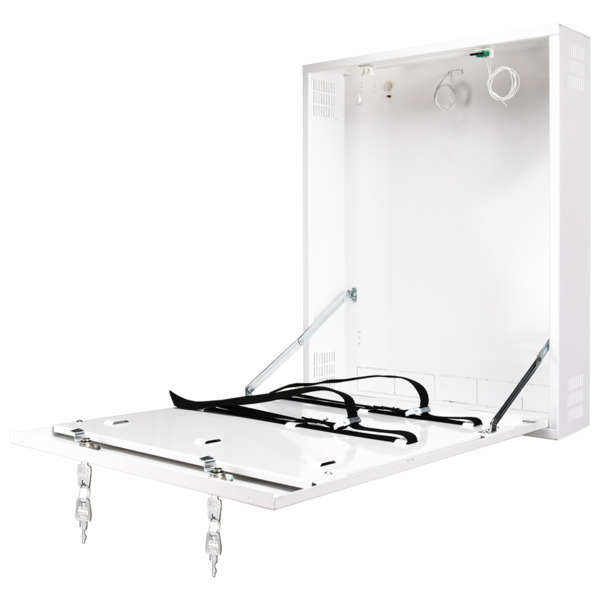 OEM RACK-DVRBOX-MVERTICAL Caja de seguridad - Especial para instalación en pared - Formato vertical - 2 llaves y cerraduras - E