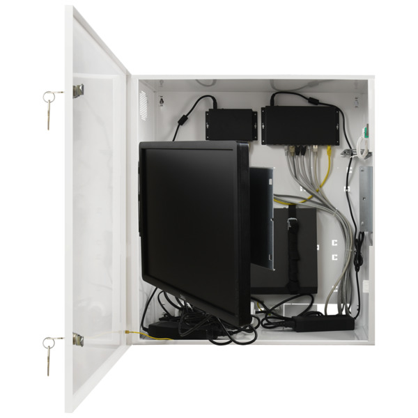 OEM RACK-WALL-PRO Caja de seguridad - Especial para instalación en pared - Formato vertical - 2 llaves y cerraduras  - Entradas (9)