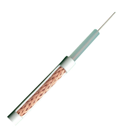 Comprar OEM RG59-100B Cable coaxial RG59 - Vídeo - Rollo de 100 metros - Cubierta color blanco - Diámetro exterior 6.0 mm - Bajas pérdidas