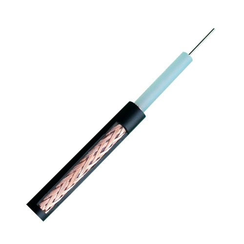 OEM RG59-100N Cable coaxial RG59 - Vídeo - Rollo de 100 metros - Cubierta color negro - Diámetro exterior 6.0 mm - Bajas pérdida