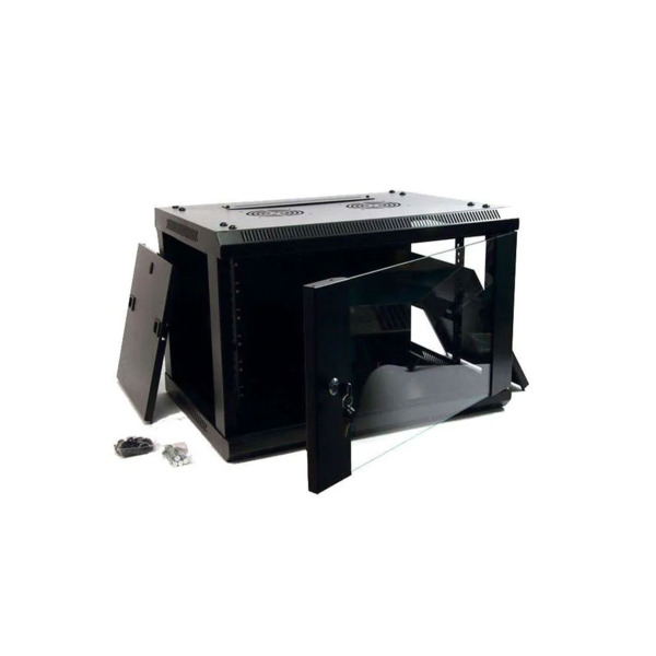 OEM SAM-6721 SAM-6721 Armario Rack 19? Tipo Mural de 6U. Puerta frontal de vidrio templado. Puertas laterales. Cerradura en puer