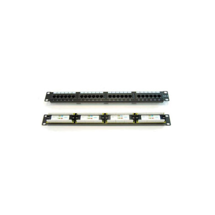 Comprar OEM SAM-6756 SAM-6756 Patch panel de 24 puertos Cat 6 UTP RJ45. Compatible con Cat 5e UTP. Adecuado para rack estándar de 19?. El bloque de conexión admite AWG22-26. Contactos chapado en oro de 50 micro pulgadas. Material: PC / PPO