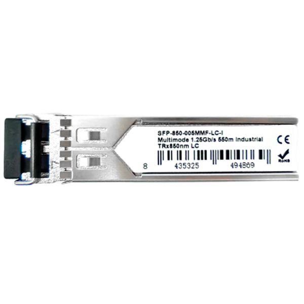 OEM SFP-850-005MMF-LC-I Módulo transceptor SFP Industrial - TRx 850 nm - Fibra multimodo - Conector LC dúplex - Máximo 550 m - 1