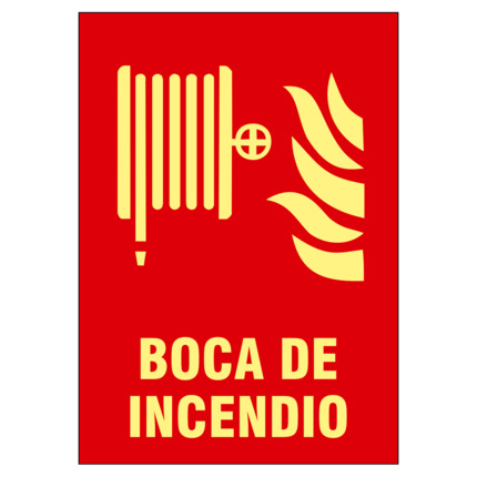 Comprar OEM SIGNS-26B-2129 Cartel de señalización - Equipos de protección contra incendios - Boca de incendio - Colores fotoluminiscentes - Categoría B - Distancia de Visualización &lt;10m