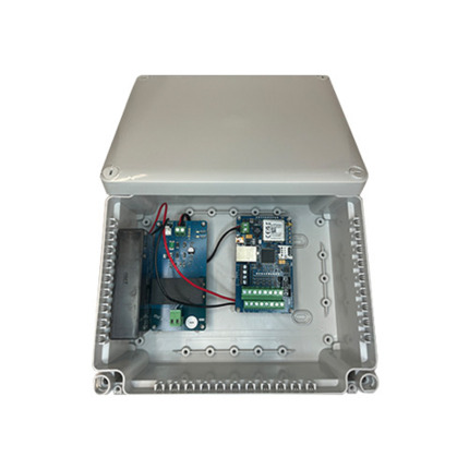 Comprar SISCOM-F1-CFB Transmisor de alarmas IP/GPRS certificado EN54-21 con caja, fuente de alimentación y batería