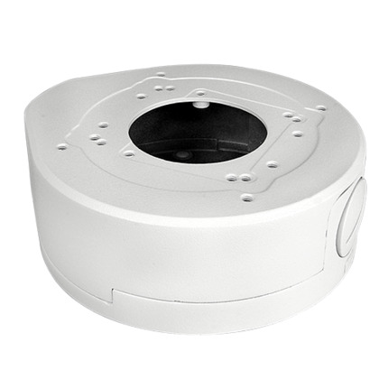 Comprar OEM SP205DM Caja de conexiones - Para cámaras domo - Apto para uso en exterior - Instalación en techo o pared - Pasador de cables - Color blanco | 43 (Al) x 120 (Ø) mm