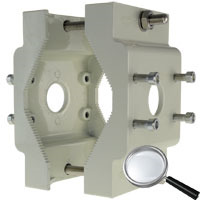 OEM SP802 Soporte para mástiles/farolas - Rango diámetro 60~110 mm - Fijación en ambas caras - Apto para uso en exterior - Color (2)