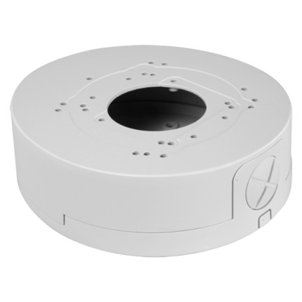 Comprar OEM SP955B-BOX Caja de conexiones - Para cámaras domo - Apto para uso en exterior - Instalación en techo o pared - Pasador de cables - Color blanco | 44 (Al) x 135 (Ø) mm