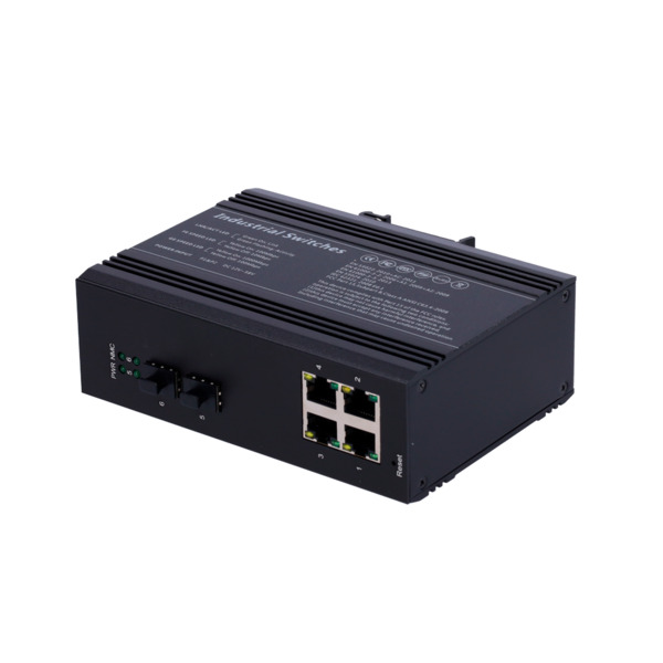 OEM SW0604HIPOE-MGF-120-DIN Switch PoE Marca Blanca - Montaje en carril DIN - 4 Puertos Gigabit + 2 SFP Gigabit - 90W puertos 1