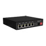 OEM SW0605HIPOE-GF-DC-65 Switch PoE - 5 puertos PoE + 1 SFP - Velocidad de puertos 10/100/1000 Mbps - 1xHi-PoE (60W) + 2xPoE+ (3 (4)