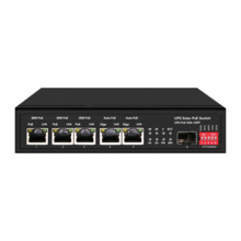 OEM SW0605HIPOE-GF-DC-65 Switch PoE - 5 puertos PoE + 1 SFP - Velocidad de puertos 10/100/1000 Mbps - 1xHi-PoE (60W) + 2xPoE+ (3