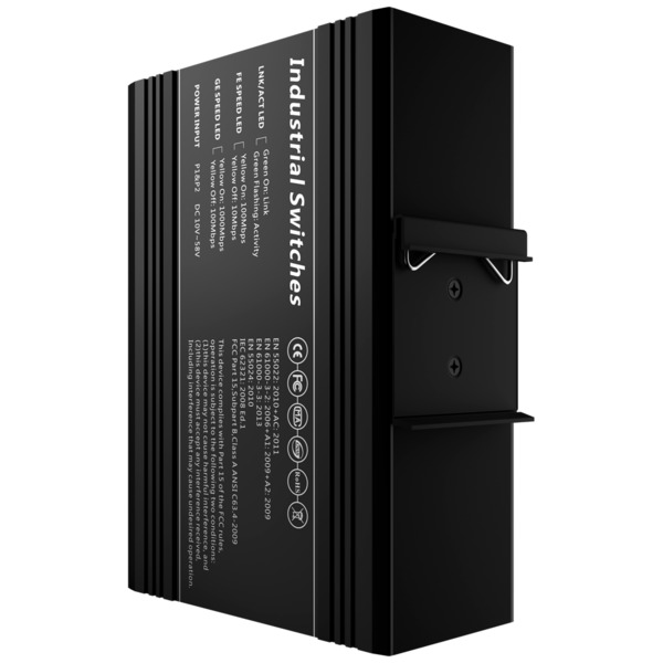 OEM SW1208HIPOE-MGF-240-DIN Switch PoE Marca Blanca - Montaje en carril DIN - 8 Puertos Gigabit + 4 SFP Gigabit - 90W puertos 1 (1)