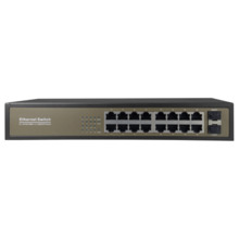 OEM SW1816GT-2GF Switch de sobremesa - 16 puertos Gigabit RJ45 - 2 SFP Uplink Port 10/100/1000 Mbps - Velocidad 10/100/1000 Mbps
