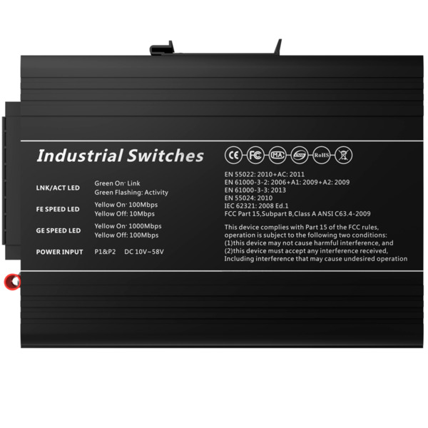 OEM SW2624HIPOE-MGF-360-DIN Switch PoE Marca Blanca - Montaje en carril DIN - 24 Puertos Gigabit + 4 SFP Gigabit - 90W puertos 1 (5)
