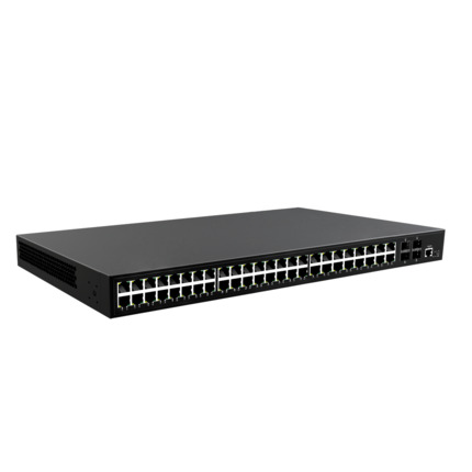Comprar OEM SW5248-MGF-600 Switch PoE Gestionable - 48 puertos PoE + 4 Gigabit SFP - Velocidad 10/100/1000 Mbps - 30 W por puerto 802.3af/at / Máximo 600W - VLAN/Port Isolation/STP/RSTP/MSTP/ACL/QoS/802.1X - Static LAG/DHCP Snoop/IGMP Snoop/Port Mirror