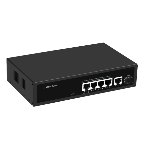 OEM SW64HIPOE-2AZCXF-60 Switch PoE Multigagibit 2,5Gbps - 4 PoE + 1 Uplink Rj45 1/2,5G+ 1 Uplink SFP+ 10G  - Velocidad de puerto (3)