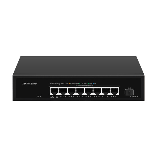 OEM SW98HIPOE-2AZXF-150-V2 Switch PoE Multigagibit 2,5Gbps - 8 puertos PoE + 1 Uplink SFP 10G  - Velocidad de puertos 2,5/1Gbps
