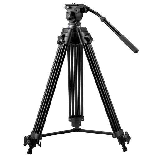 OEM TRIPOD-2M Trípode Profesional - Extensible hasta 189cm - Apto para uso en exterior - Color negro - Compatible con Cámaras te (1)