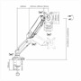 OEM TVM-1327DESK-FLEX Soporte para monitor LCD - Instalación en mesa - Inclinación -45º ~ +90º Rotación 180º Giro 360º - Ajustab (2)