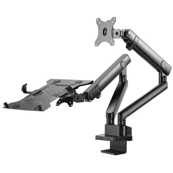 OEM TVM-1732DESK-FLEX-PCDUAL Soporte para portatil y monitor /TV - Instalación en mesa - Ancho de portátil soportado 240-420mm (3)