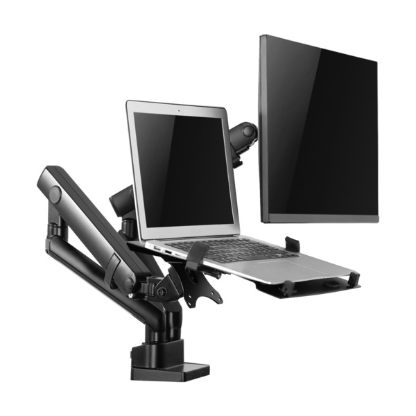 OEM TVM-1732DESK-FLEX-PCDUAL Soporte para portatil y monitor /TV - Instalación en mesa - Ancho de portátil soportado 240-420mm (5)