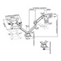 OEM TVM-1732DESK-FLEX-PCDUAL Soporte para portatil y monitor /TV - Instalación en mesa - Ancho de portátil soportado 240-420mm (2)