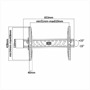 OEM TVM-3260 Soporte con inclinación - Peso soportado 50Kg - VESA 600x400mm - Distancia a la pared 74mm - Inclinación -15º / +10 (2)