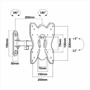 OEM TVM-432 Soporte con brazo - Peso soportado 25Kg - VESA 200x200mm - Distancia a la pared 65mm-200mm - Inclinación -12º / +3º (2)