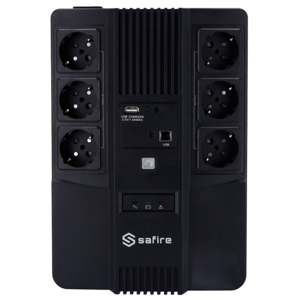 OEM UPS600VA-6 SAI monofásico line-interactive - Potencia 600VA/360W - Entrada 220~240 Vac /Salida 230 Vac - 6 salidas SAI/UPS p (1)