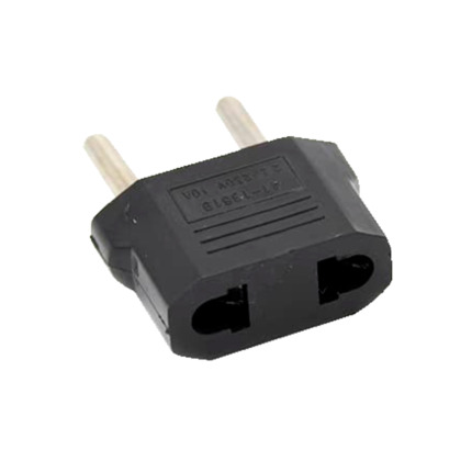 Comprar OEM USA-EU-ADAPTER-B Adaptador  - Enchufe Tipo A (USA) a Enchufe Tipo F (EU)  - Voltaje 250V AC - Corriente Máxima de Salida 10 A - Color negro
